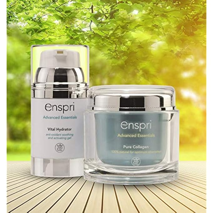 Enspri ULTRA PURE COLLAGEN PEPTIDES POWDER MASK: 5-MIN ANTI-AGING FACIAL KIT, 25 TREATMENTS 2 STEP SYSTEM INCLUDING VITAL HYDRATOR ANTI-AGING, REDUCE AGE SPOTS, SHRINKS PORES AND INCREASED ELASTICITY - Image 3